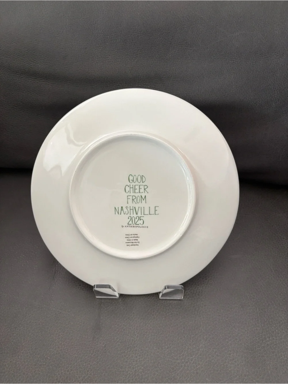 Anthropologie Nashville Cityscape Plate in Turquoise, Green, Red